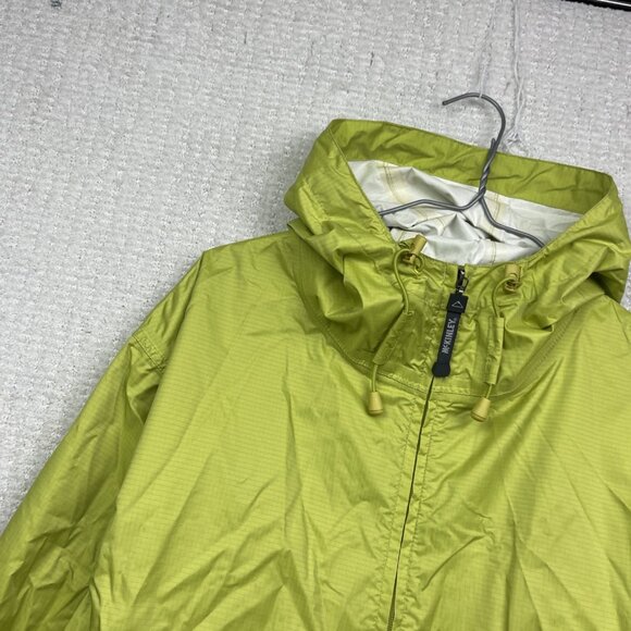 McKinley Aquamax Windbreaker Shell Jacket Women M Lime Green Light / Packable - Picture 2 of 16